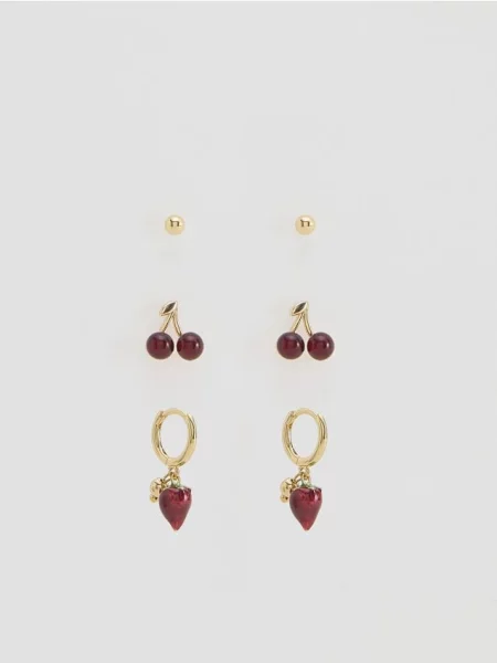 Reserved Set de cercei cu pandantive auriu