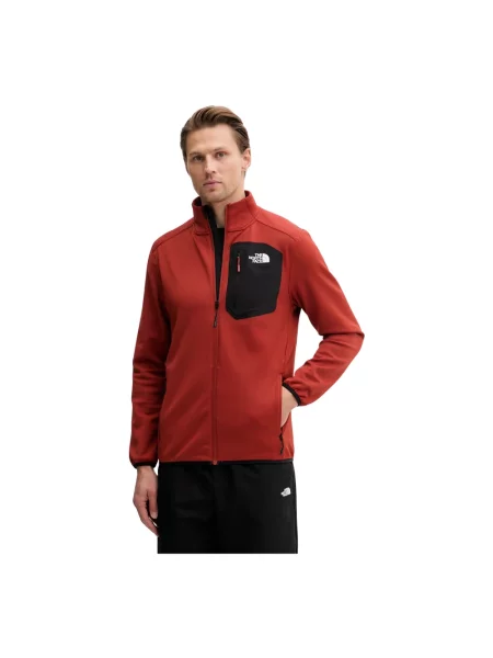 Bluza polarowa The North Face polarowa pomarańczowa