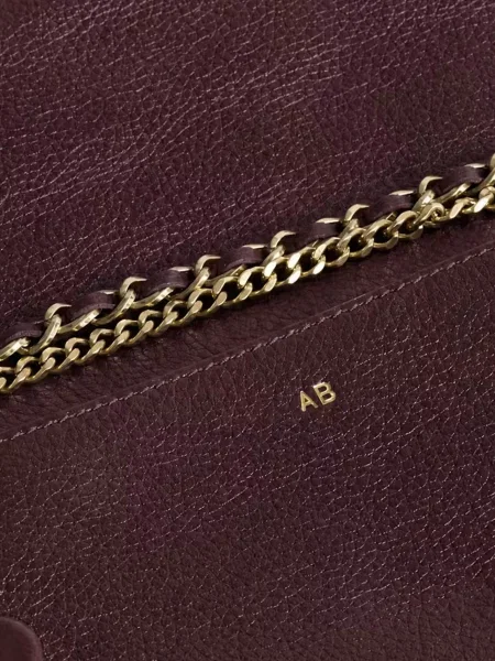 Кожаный клатч Zadig&voltaire фиолетовый