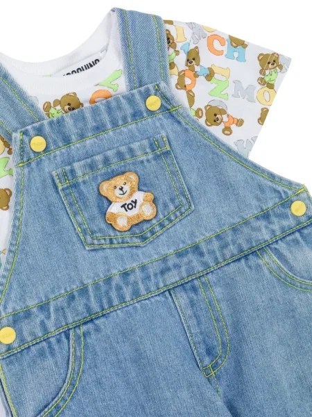 Szorty dziecięce Moschino niebieskie