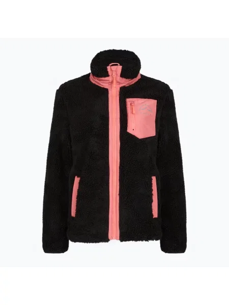 Bluză fleece pentru femei KADVA Rodvik WMNS Antracytowy/Szary/Różowy