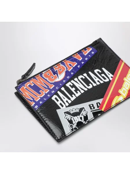 Długi portfel Balenciaga Cash skórzany
