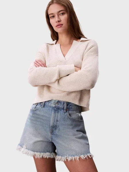 Джинсові шорти Calvin Klein Jeans блакитні