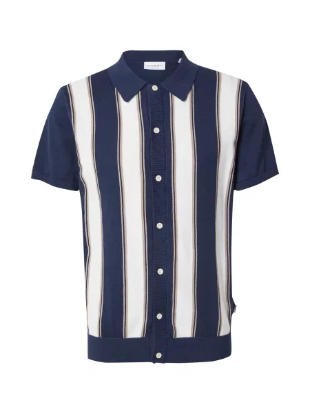 Lindbergh Pletena jopa temno bež / marine / bela modra