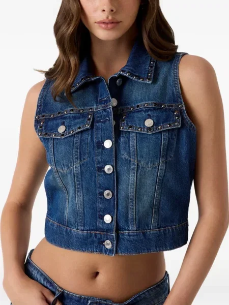 Vestă denim Guess albastru