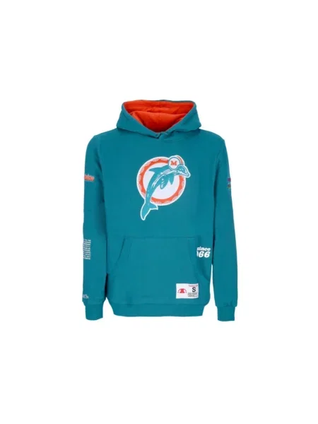Bluza z kapturem Mitchell & Ness polarowa niebieska