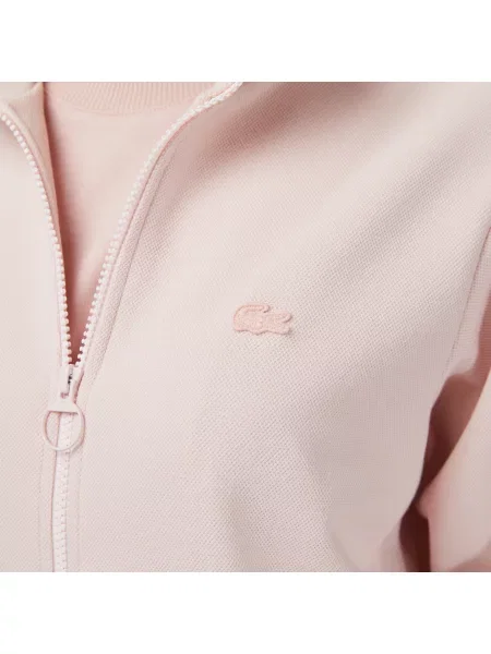 Lacoste Bluza Ze Stójką Regular Fit Jasnoróżowa różowy