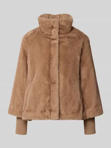 Kurtka teddy o kroju regular fit ze stójką Fuchs Schmitt beżowa