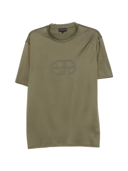 Scurt tricou Emporio Armani cu imagine verde