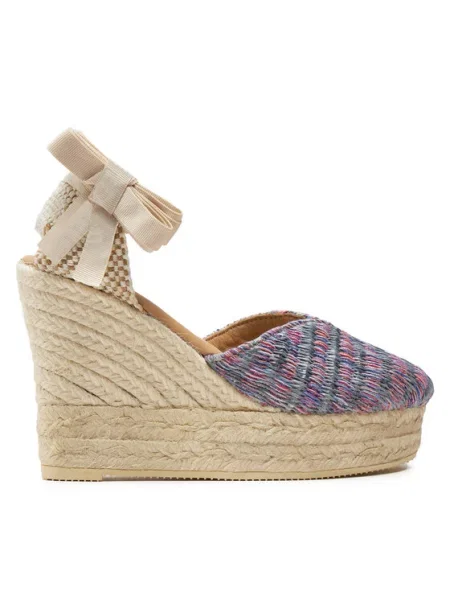 Manebi Espadrile Acapulco Heart-Shaped Wedge Espadrilles G WH roz