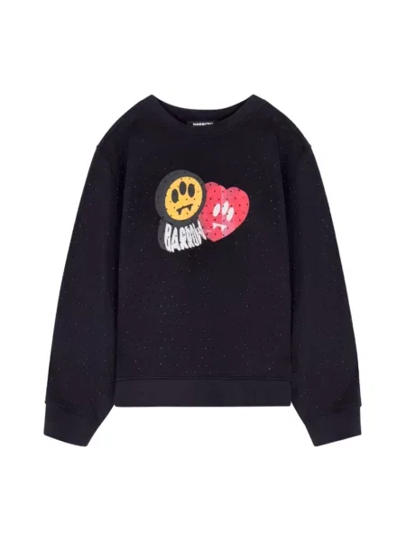 Bluza Barrow z nadrukiem czarna