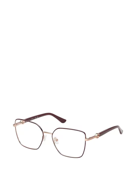 Ochelari de soare Guess Eyewear cu imprimeu geometric maro