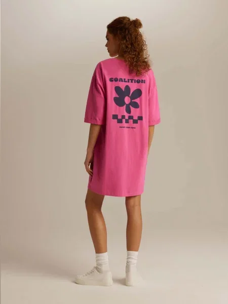 Сукня-футболка DIVERSE рожевий