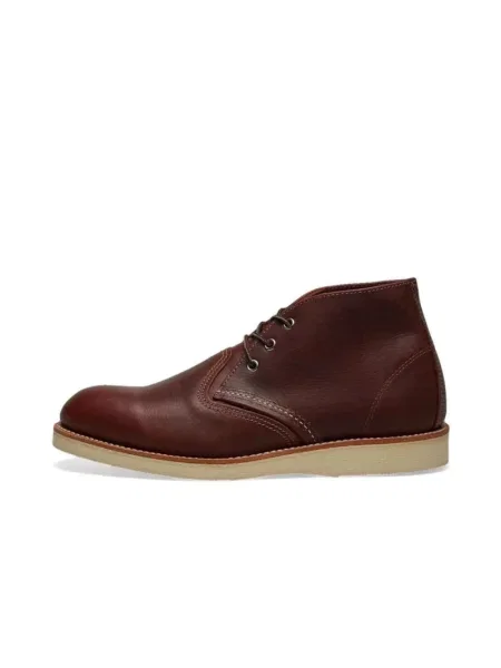 Botki Red Wing Shoes skórzane biznesowe czerwone