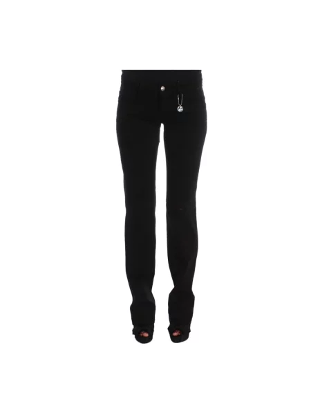 Skinny jeansy skinny Costume National czarne