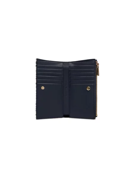 Tommy Hilfiger Denarnica Th Icon Long Bifold Jacquard Modra bela