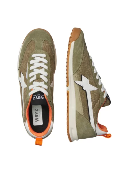 Sneakersy W6yz skórzane zielone