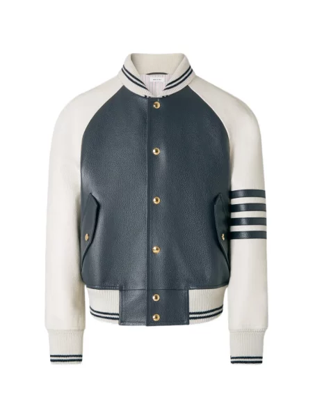 Geanta de piele Thom Browne albastru