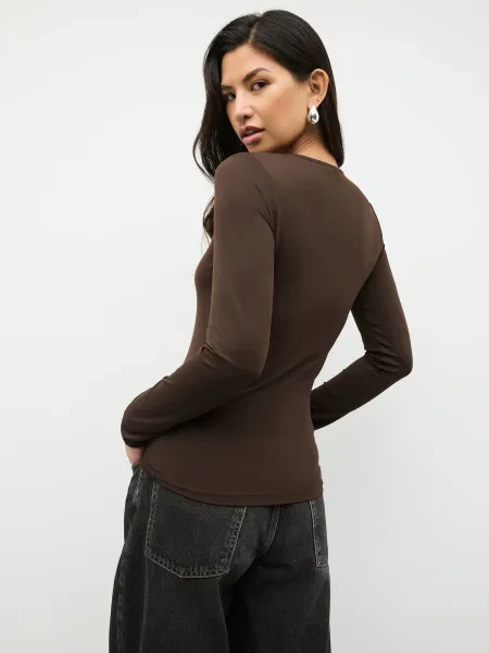 Next Tricou ciocolatiu