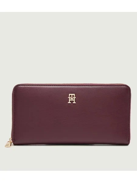 Tommy Hilfiger Pénztárca Th Icon Lrg Za Bordó
