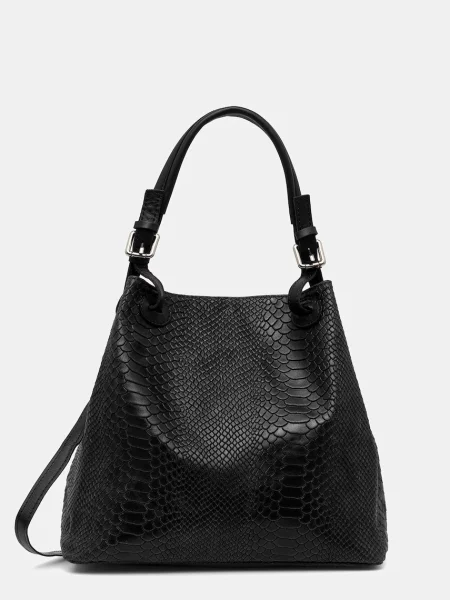 Usnjena torbica Answear.LAB črna