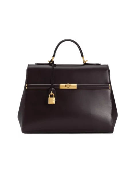 Lniana torebka Dolce And Gabbana czerwona