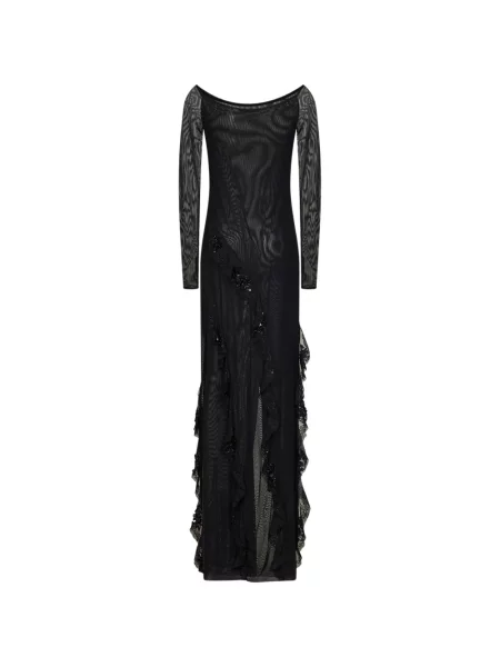 Rochie maxi Alina cu paiete negru