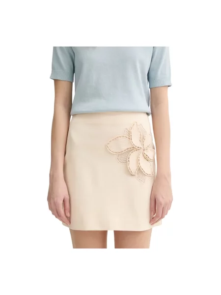 Spódnica mini Twinset beżowa