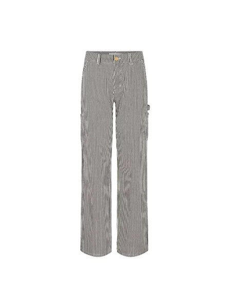 Wielobarwność spodnie cargo Sofie Schnoor czarne