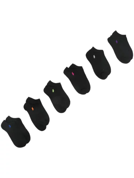 Pletena majica Polo Ralph Lauren s vezom s V-izrezom smeđa