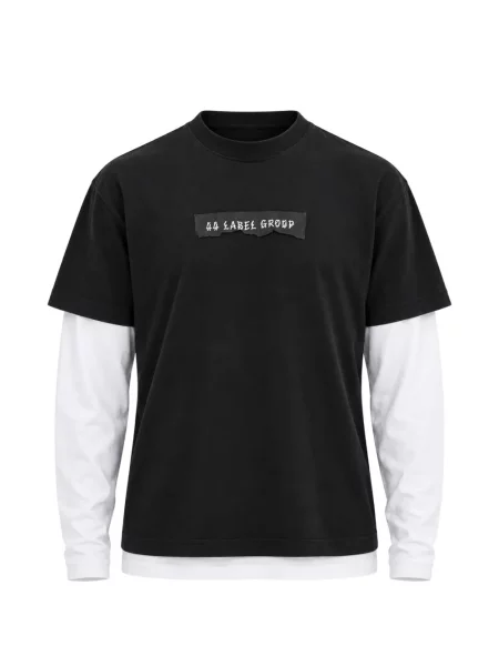 Tricou 44 Label Group cu imagine negru