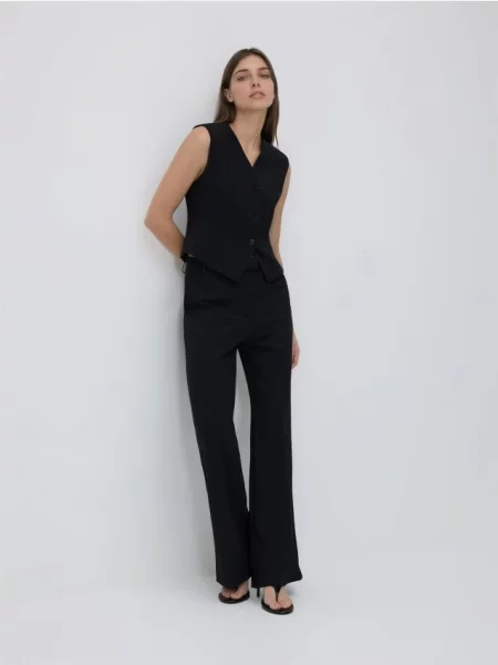 Reserved Pantaloni cu adaos de negru