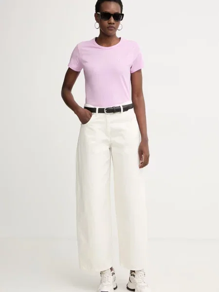 BOSS kratka majica vijolična