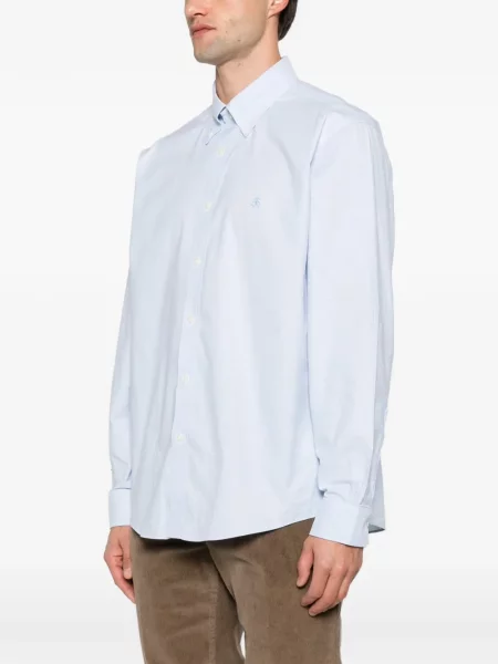 Риза Brooks Brothers бродирана синьо
