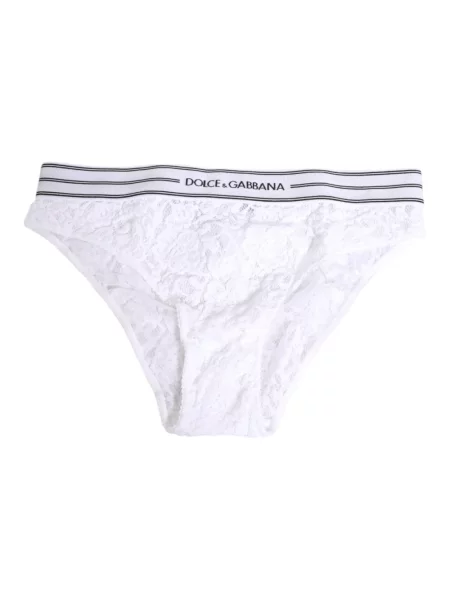 Slipy Dolce And Gabbana koronkowe białe