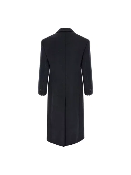 Długi płaszcz Saint Laurent niebieski