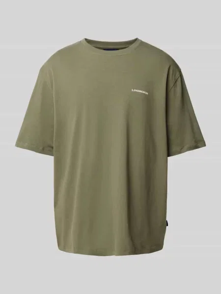 T-shirt o kroju oversized z nadrukiem z logo Lindbergh
