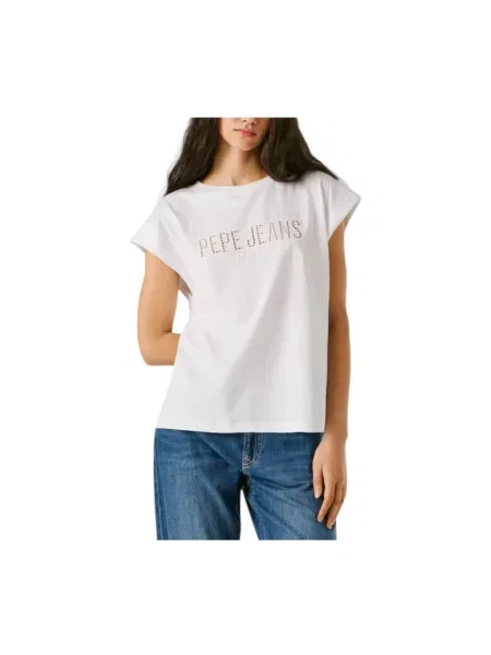 Koszulka Pepe Jeans bez rękawów biała