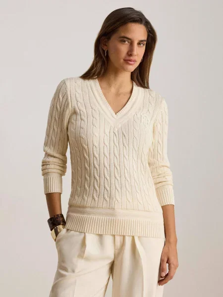 LAUREN RALPH LAUREN Pulover | Relaxed fit bej