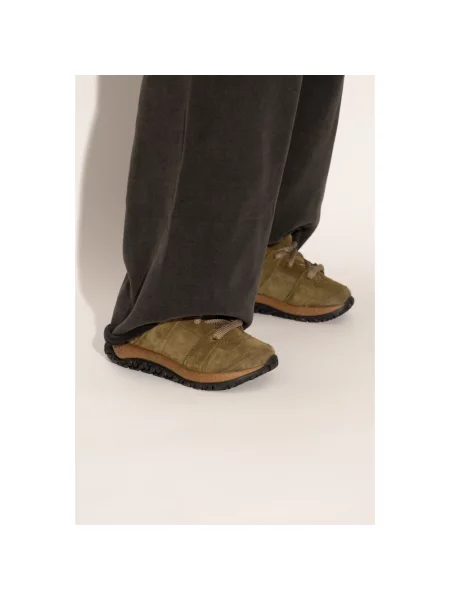 Sneakersy Birkenstock skórzane zielone