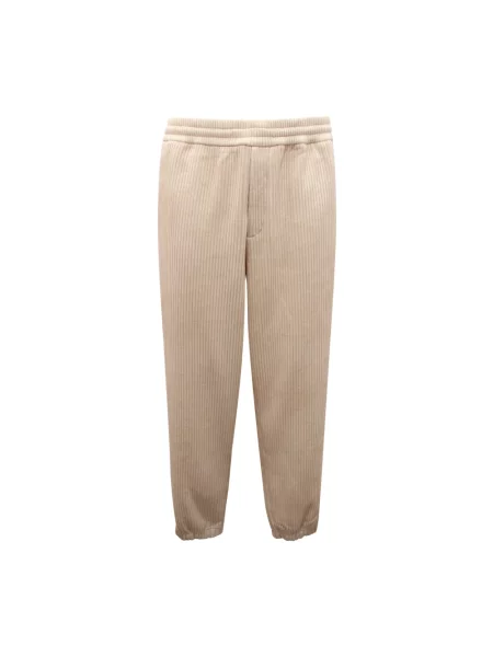 Welurowe joggery Emporio Armani białe