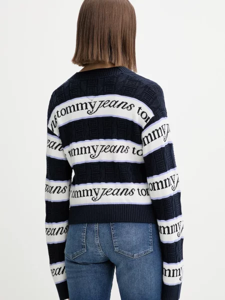 Tommy Jeans Pulover Bleumarin negru