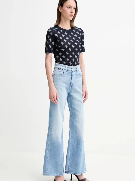 Guess sweter ROSIE granatowy lekki