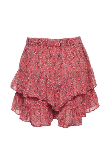 Pantaloni scurți Marant Etoile cu model floral cu imagine roșu