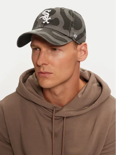 47 Brand Шапка с козирка сив