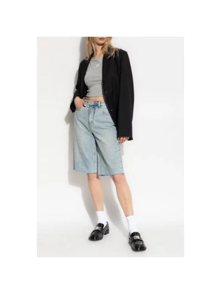 Krótki top Gestuz szary