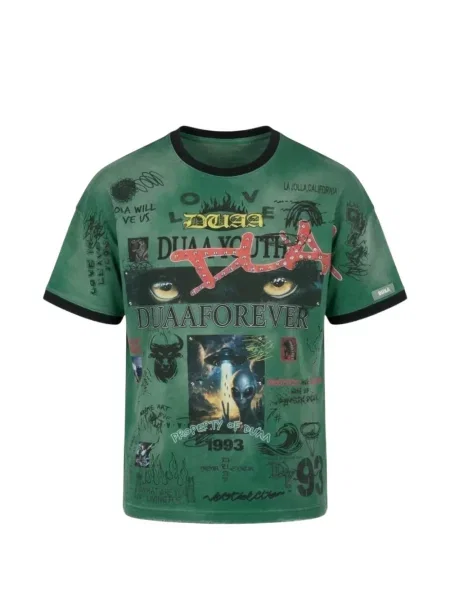 Tricou Duaa cu imagine verde