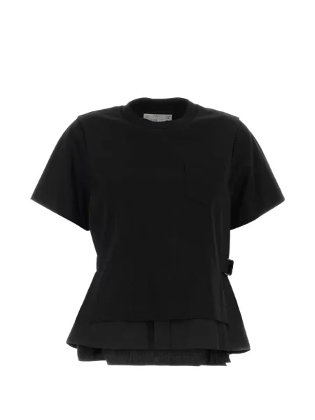 Cu centură tricou Sacai negru