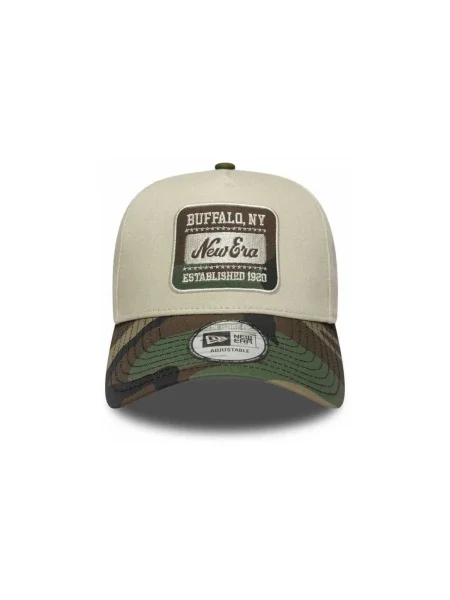 New Era Camo Patch E-Frame Adjustable Cap Cream Universal bej