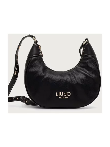 Liu Jo torebka hobo z imitacji skóry czarna